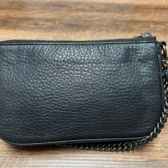 Coach Black Leather Floral Nolita 19 - Picture 6 of 13